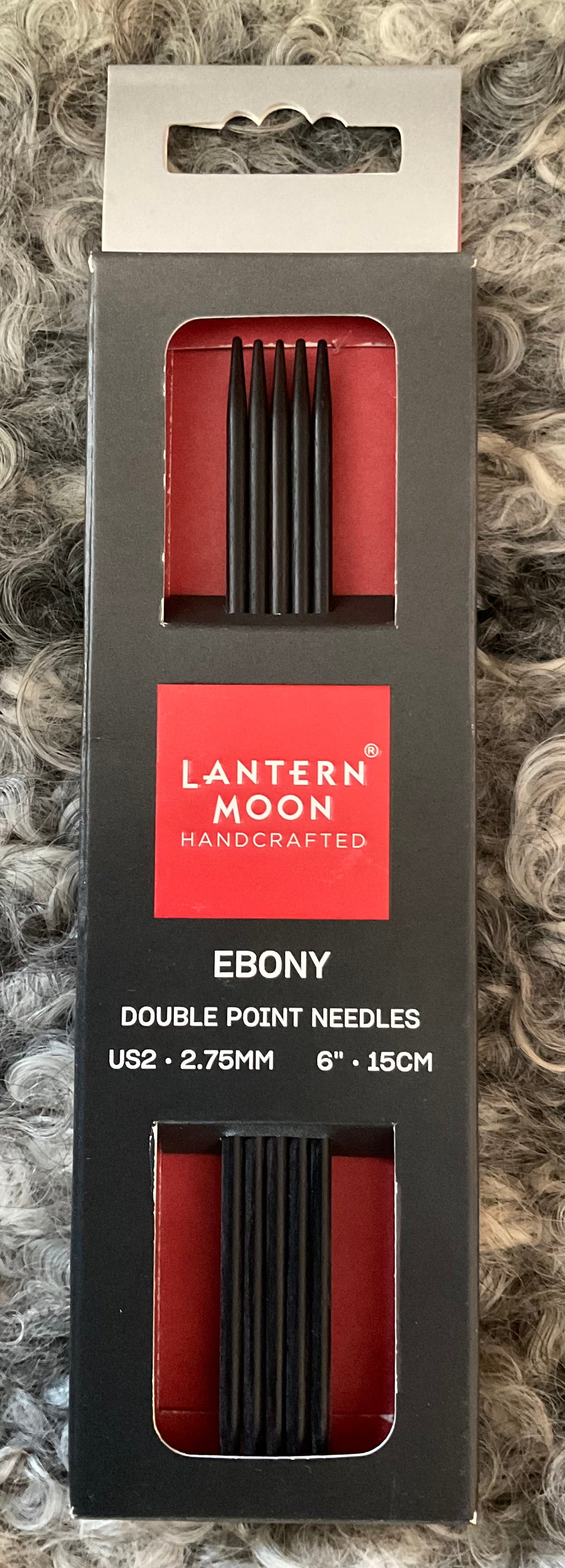 Lantern Moon Holz Stricknadeln Nadelspiel Ebony