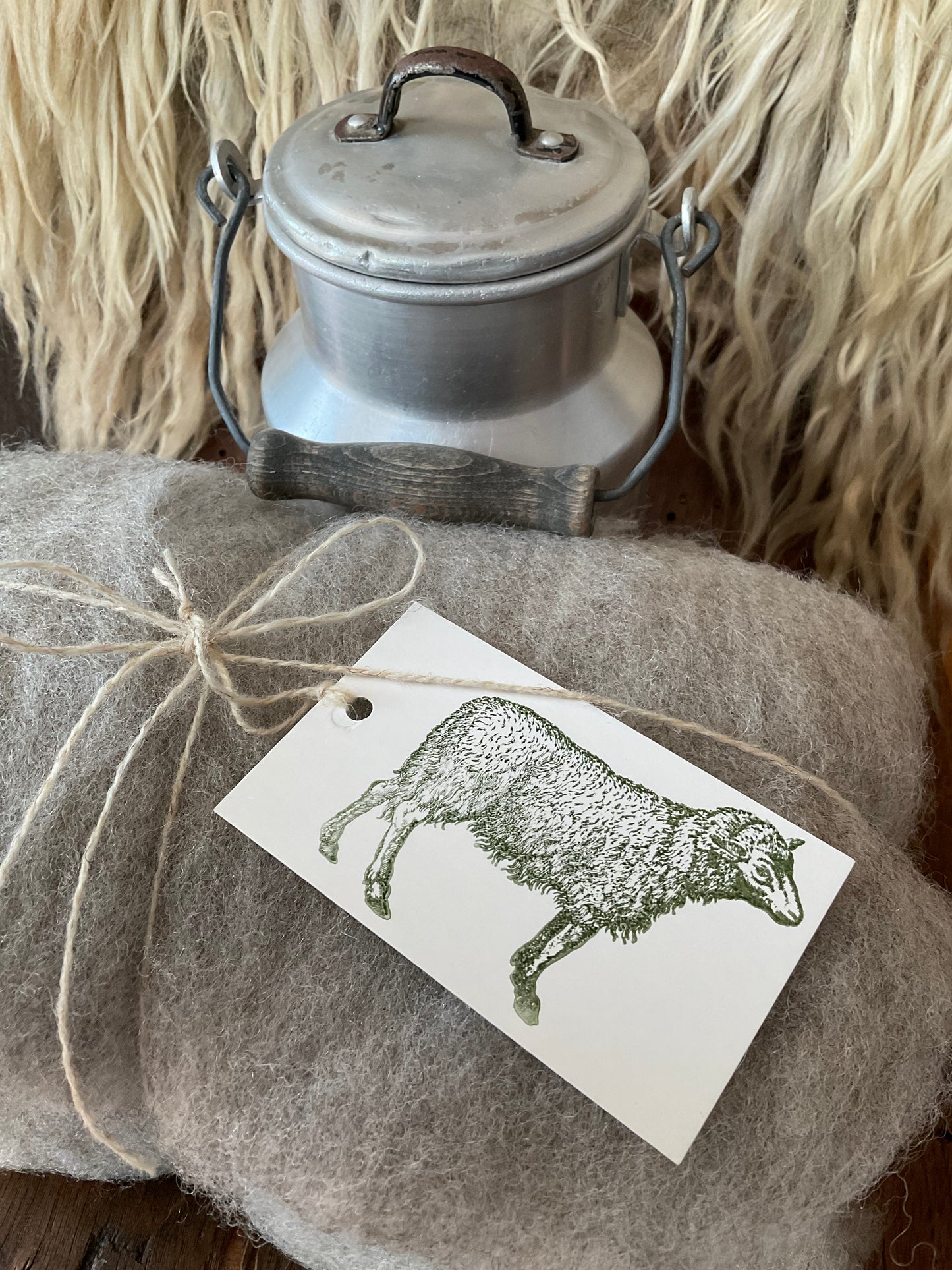 Ostfriesische Milchschafwolle Spinnfaser