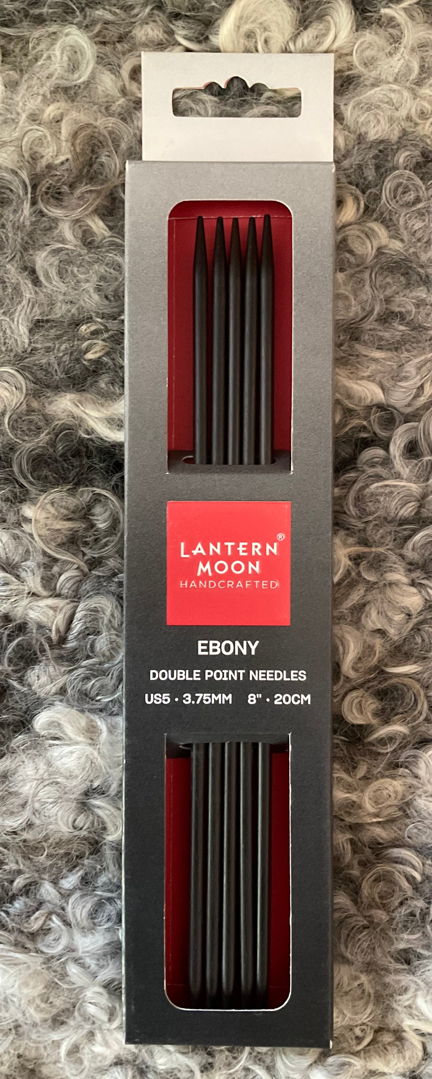 Lantern Moon Holz Stricknadeln Nadelspiel Ebony