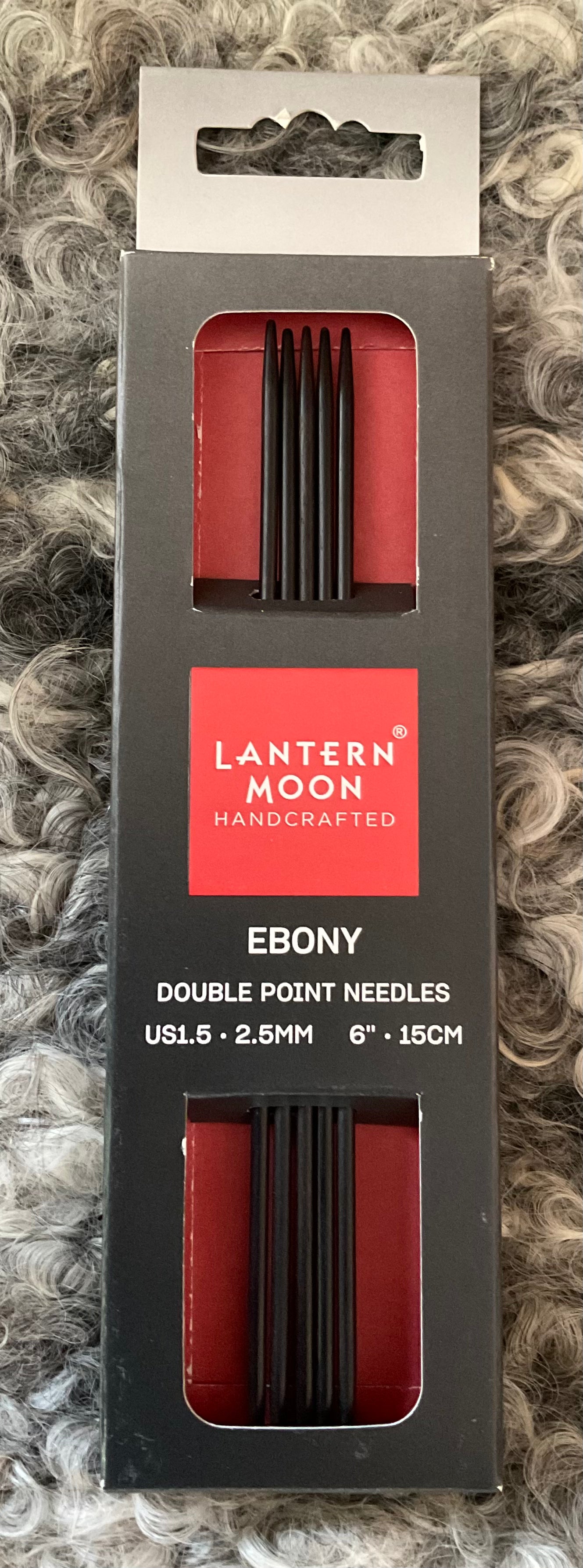 Lantern Moon Holz Stricknadeln Nadelspiel Ebony