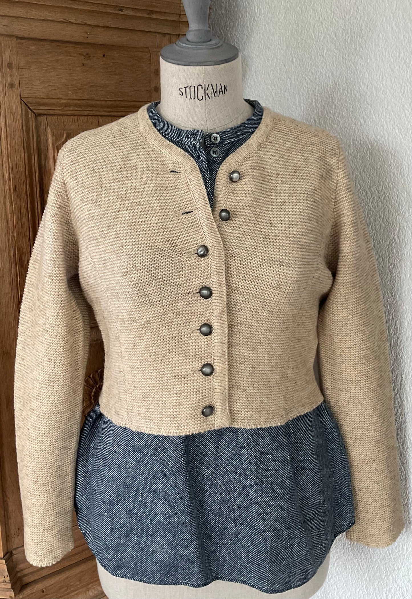 Strickjacke "Kornfeld " Coburger Fuchsschaf