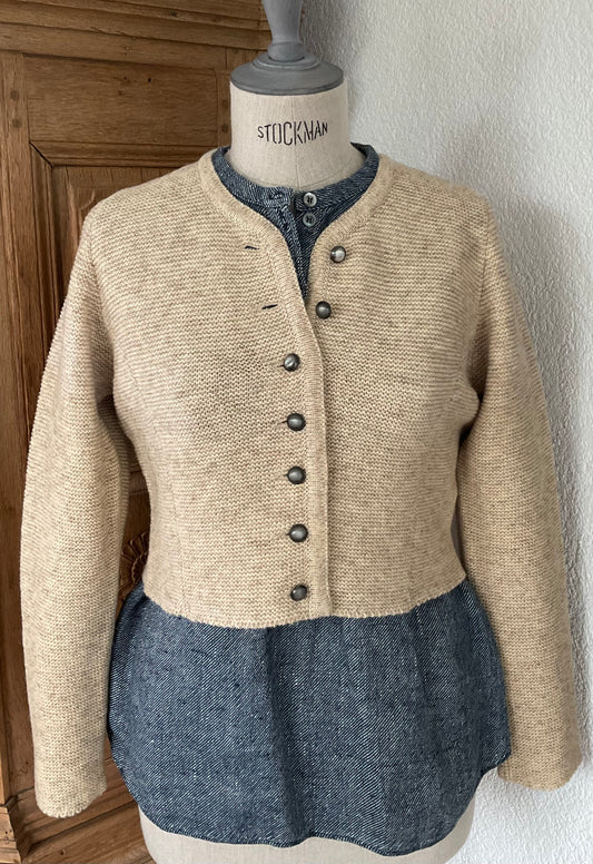 Strickjacke "Kornfeld " Coburger Fuchsschaf