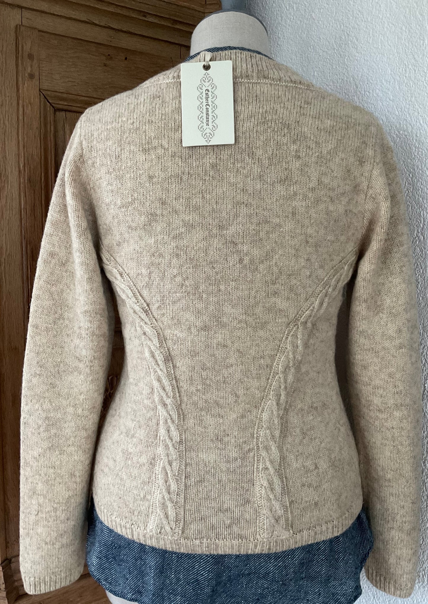 Strickjacke "Magd" Coburger Fuchsschaf Wolle