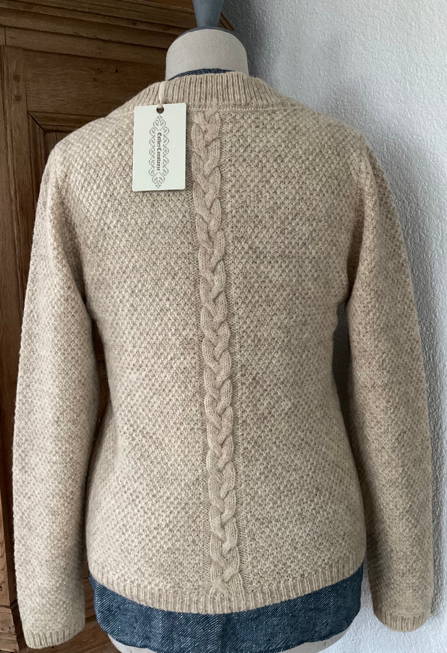 Strickjacke "Auf der Alm" Coburger Fuchsschaf Wolle