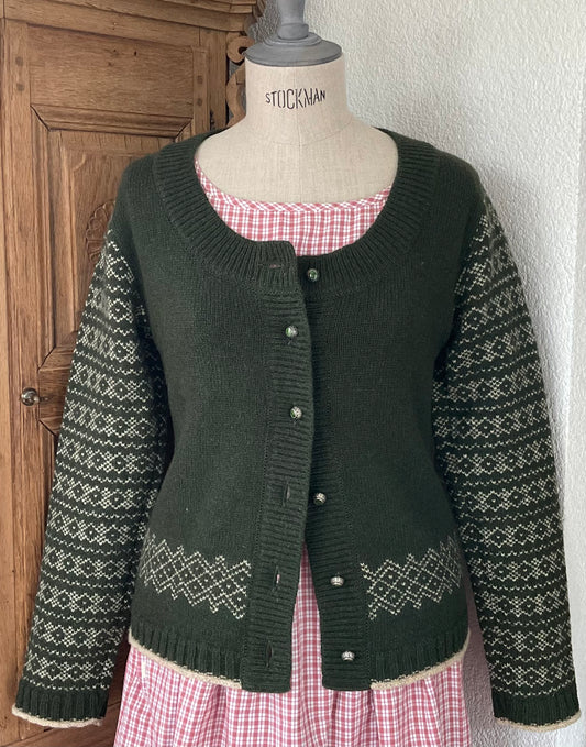 Strickjacke "Hannerl" Bergschaf Wolle & Coburger Fuchsschaf Wolle