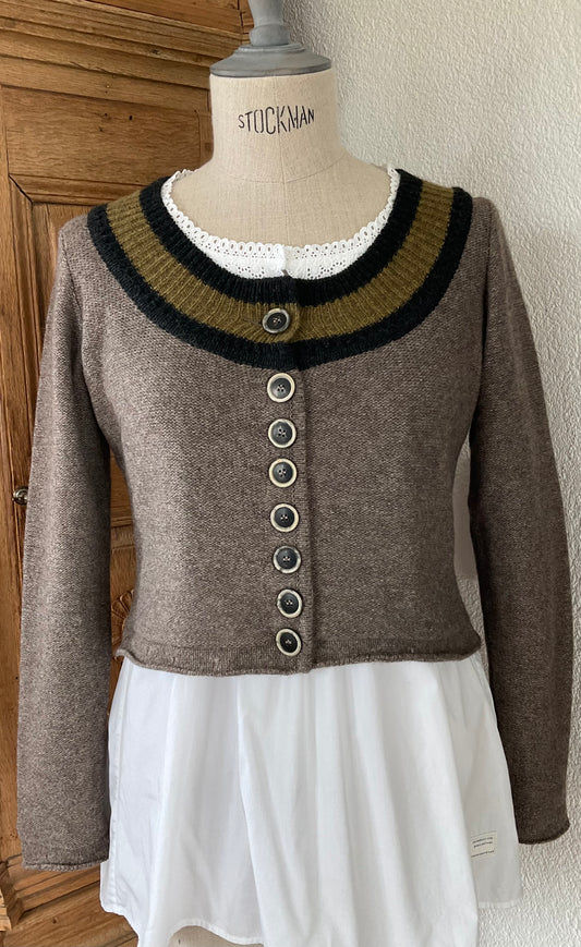 Strickjacke "Am Berg" Yak Wolle & Merinowolle