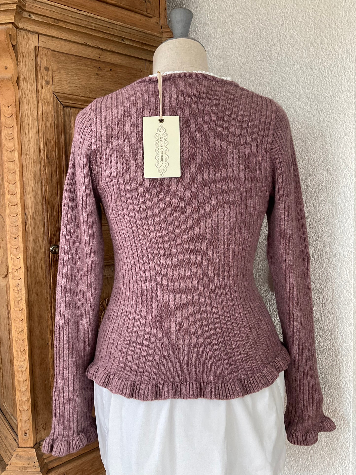 Strickjacke "Alpenrose" Yak Wolle & Merinowolle