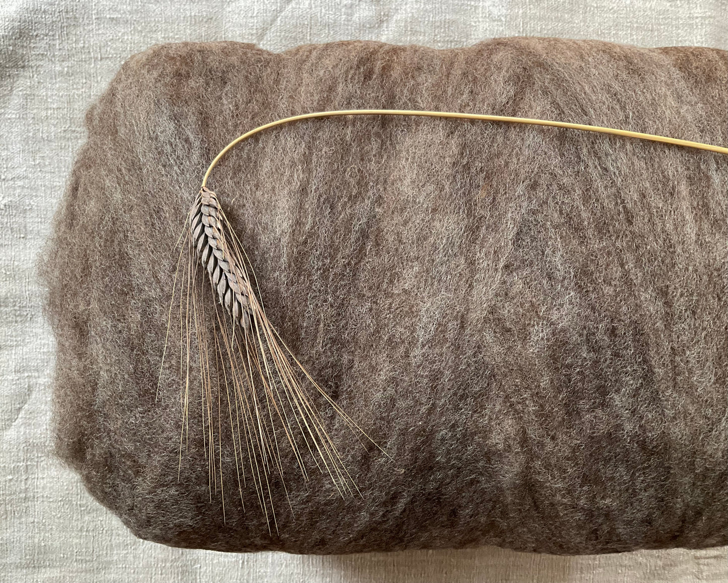 Schafwolle Romney / Shetland Schaf mix "Ackerboden"