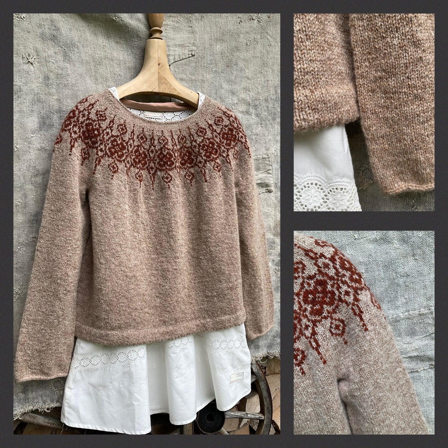 Pullover Vicia gestrickt aus Rauma Finull Norwegen