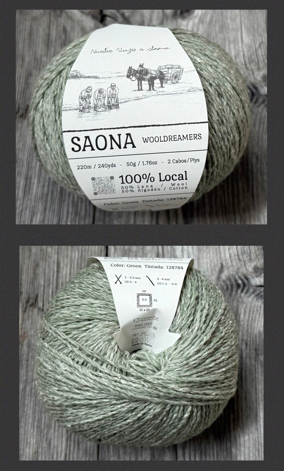Wooldreamers Saona Garn Schafwolle & andalusische Baumwolle