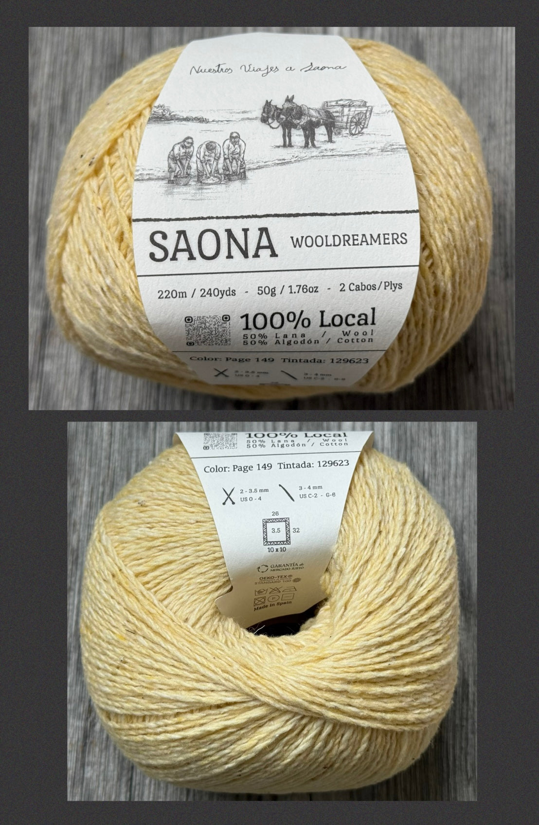 Wooldreamers Saona Garn Schafwolle & andalusische Baumwolle