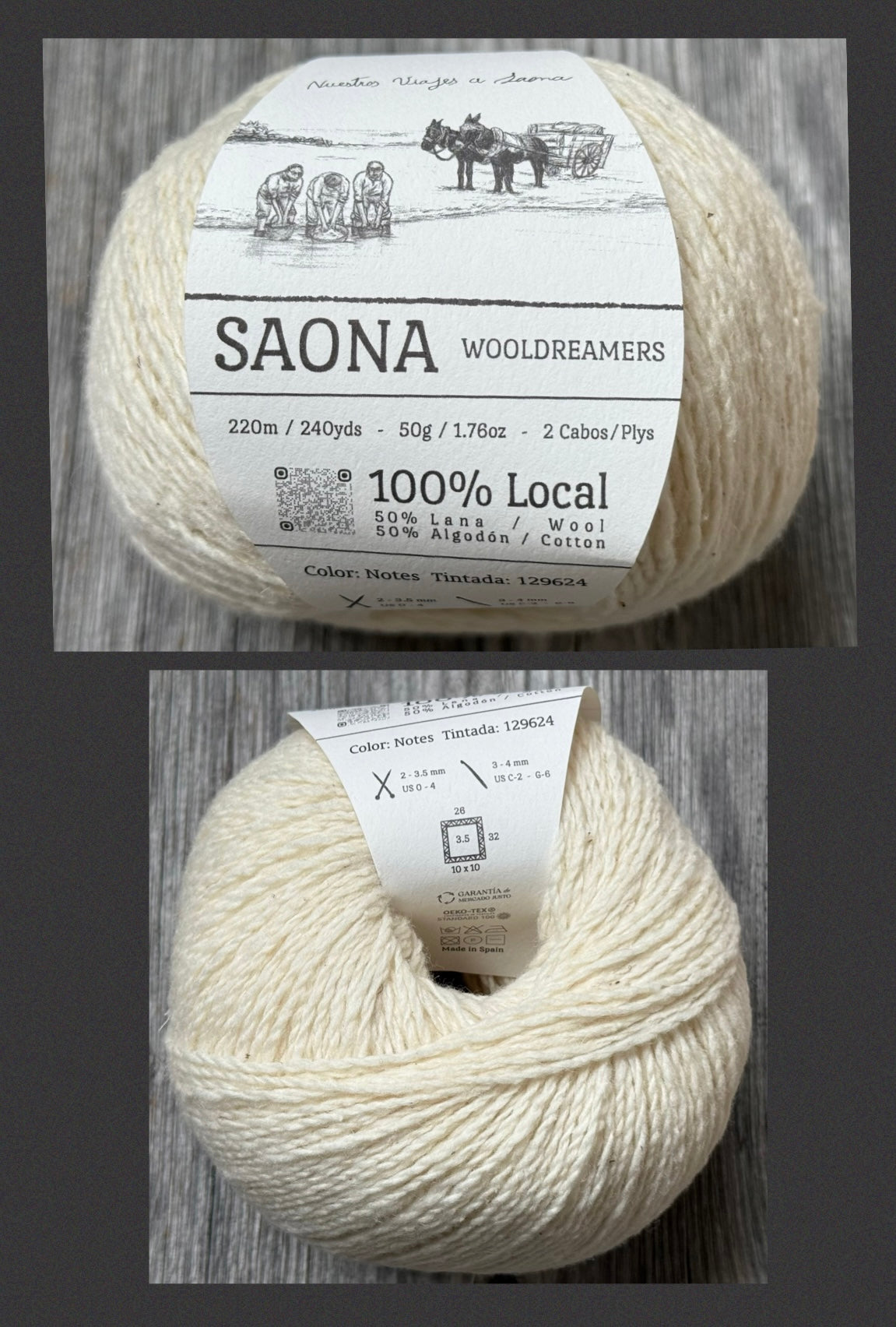 Wooldreamers Saona Garn Schafwolle & andalusische Baumwolle