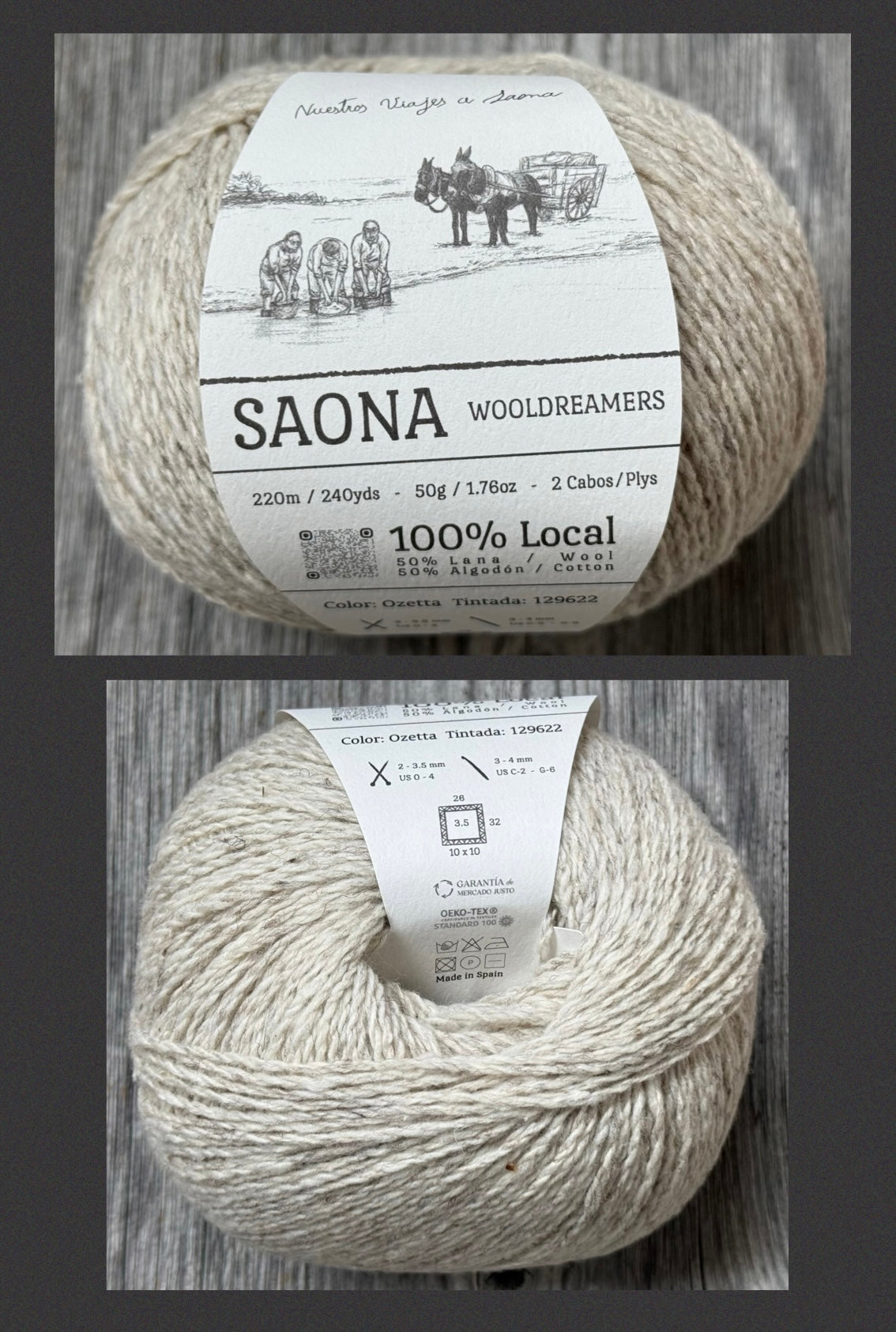 Wooldreamers Saona Garn Schafwolle & andalusische Baumwolle